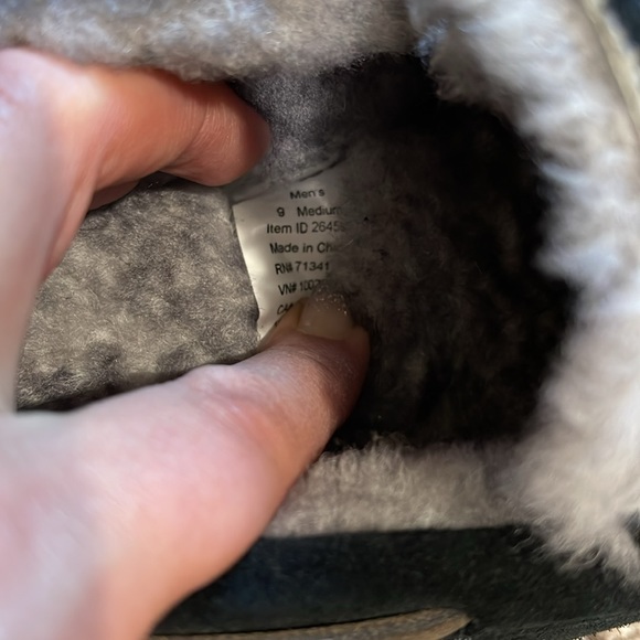 VGUC Mens sz 9 LL bean slippers-black - Picture 5 of 5